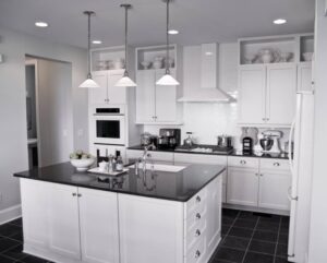 black and white kitchen design