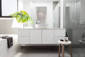luxury white bathroom cabinet
