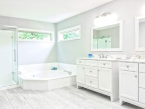 white aesthetic kitchens and bathrooms remodeling