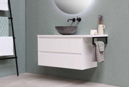 White Bathroom Cabinets Custom Made 
