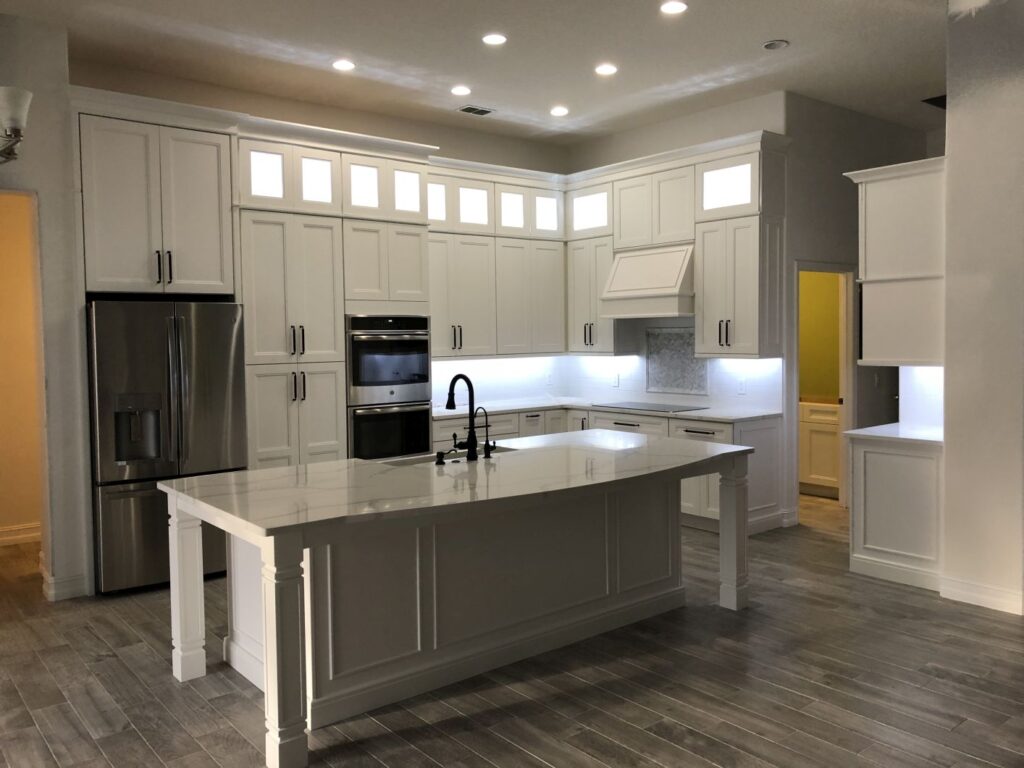 all white cabinet kitchen remodel