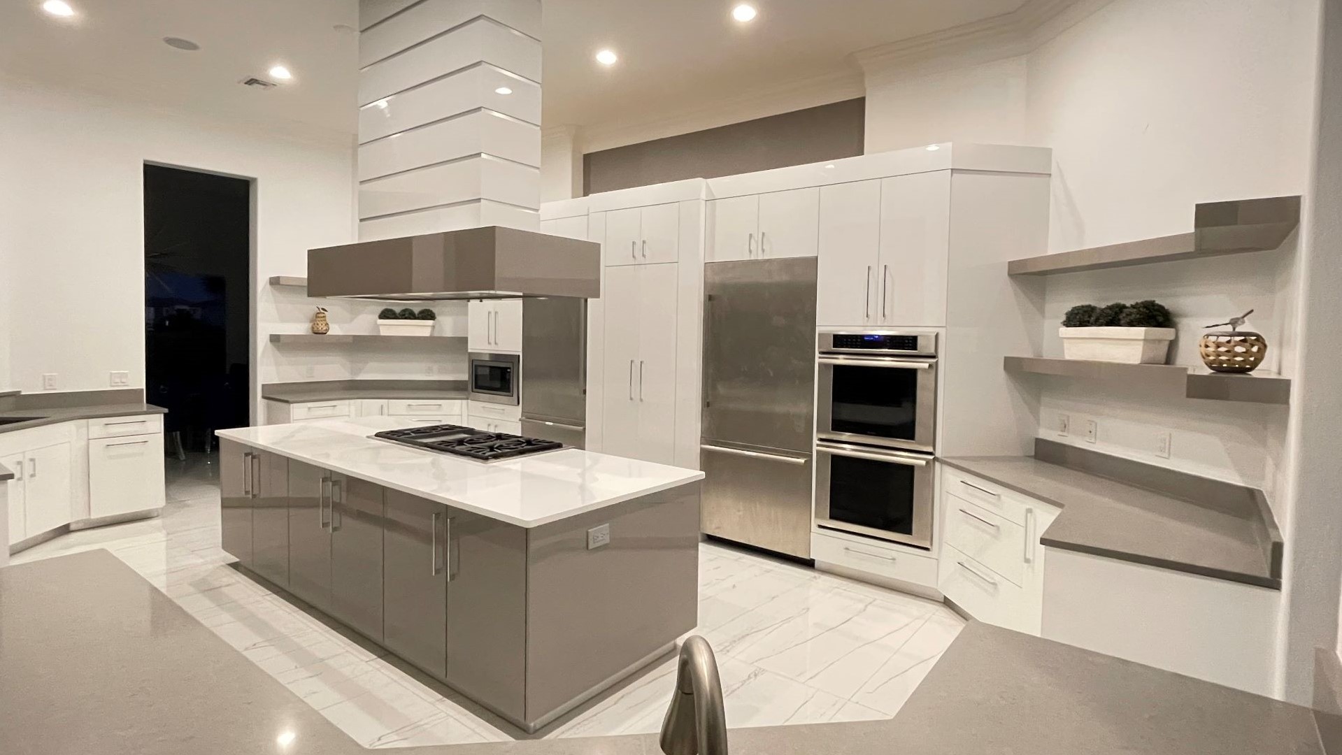 modern kitchen design white cabinets