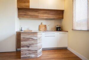 Soft Browns and Beiges small kitchen renovation