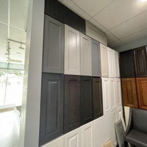 Cabinet door samples at Nu Kitchen Designs Showroom